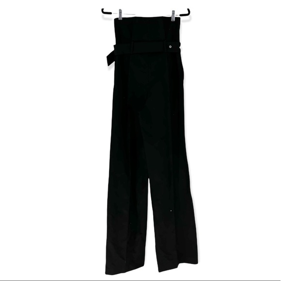 Rokh Women's Belted Paperbag High Waisted Trousers -8 - Picture 4 of 5